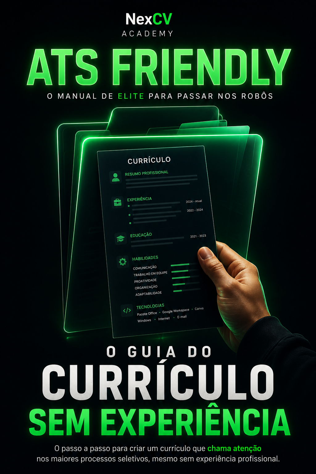 Capa do e-book: O Guia do Currículo Sem Experiência